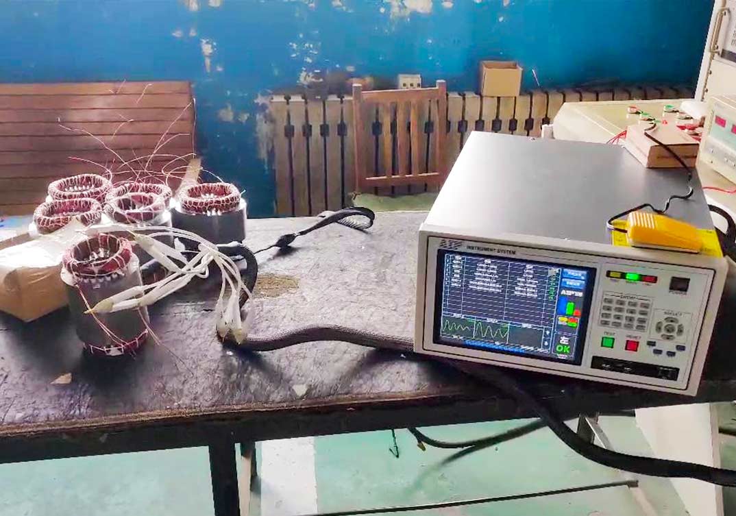 三相電機定子測試系統(tǒng)應用現場